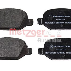 Placute frana FIAT PANDA (169_) 1.2 (169AXF2A, 169AXF1A) benzina 69 cai METZGER 1170392