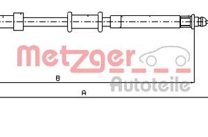 Cablu frana de parcare FIAT PANDA (169_) 1.1 (169.AXA1A) benzina 54 cai METZGER 12.0701