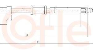 Cablu frana de parcare FIAT PANDA (169_) 1.1 (169.AXA1A) benzina 54 cai COFLE 12.0701