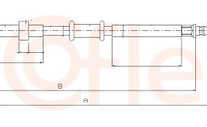 Cablu frana de parcare FIAT PANDA (169_) 1.1 (169.AXA1A) benzina 54 cai COFLE 12.0702
