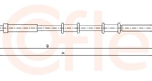 Cablu frana de parcare FIAT 500 C (312_) 1.3 D Multijet (312CXE1A, 312AXE1A) diesel 95 cai COFLE 12.0718