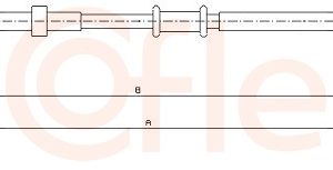 Cablu frana de parcare FIAT PANDA (169_) 1.4 (169AXE1B) benzina 100 cai COFLE 12.0727