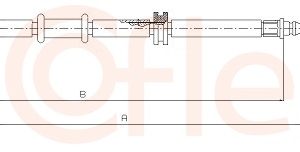 Cablu frana de parcare FIAT FIORINO Autoutilitara/limuzina spatioasa (225_) 1.3 D Multijet (225BXD1A, 225BXB1A, 225BXB11) diesel 75 cai COFLE 12.0732