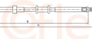 Cablu frana de parcare FIAT PANDA (312_, 319_) 0.9 (312PXG1A) benzina 86 cai COFLE 12.0767