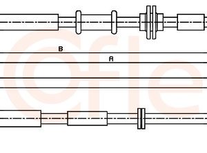 Cablu frana de parcare FIAT TIPO combi (356_, 357_) 1.4 (356WXF1B) benzina 120 cai COFLE 12.0775