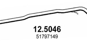 Racord evacuare FIAT PANDA (169_) 1.1 (169.AXA1A) benzina 54 cai ASSO 12.5046