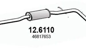 Toba esapamet intermediara FIAT PANDA (169_) 1.3 D Multijet (169.AXC1A) diesel 70 cai ASSO 12.6110