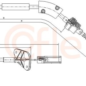 Cablu ambreiaj FIAT PANDA (169_) 1.2 (169AXF2A, 169AXF1A) benzina 69 cai COFLE 12.7202