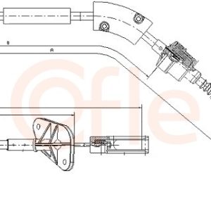 Cablu ambreiaj FIAT PANDA (169_) 1.2 (169AXF2A, 169AXF1A) benzina 69 cai COFLE 12.7203