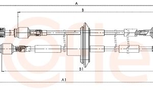 Cablu transmisie manuala FIAT PANDA (169_) 1.1 (169.AXA1A) benzina 54 cai COFLE 12.7250
