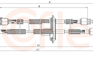 Cablu transmisie manuala FIAT 500 (312_) 0.9 (312AXG1A, 312.AXG11) benzina 86 cai COFLE 12.7272
