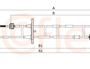 Cablu transmisie manuala FIAT DOBLO Cargo (263_) 1.4 Natural Power Benzina/Gaz metan (GNC) 120 cai COFLE 12.7286