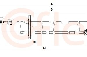 Cablu transmisie manuala FIAT DOBLO Cargo (263_) 2.0 D Multijet diesel 135 cai COFLE 12.7287