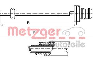 Cablu acceleratie FIAT PANDA (169_) 1.1 (169.AXA1A) benzina 54 cai METZGER 12.7302