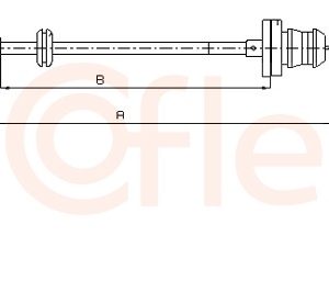 Cablu acceleratie FIAT PANDA (169_) 1.1 (169.AXA1A) benzina 54 cai COFLE 12.7302