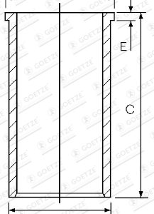 Camasa cilindru FIAT PANDA (169_) 1.3 D Multijet (169.AXC1A) diesel 70 cai GOETZE ENGINE 14-022060-00