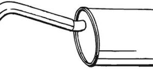 Toba esapament finala FIAT PANDA (141_) 1000 benzina 44 cai BOSAL 148-035