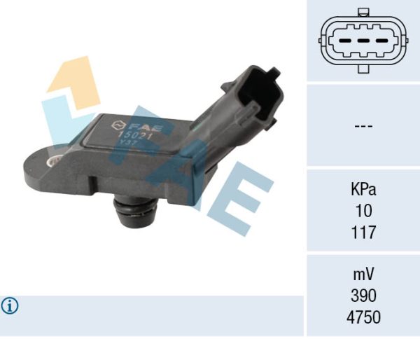 Senzor presiune galerie admisie FIAT DOBLO Cargo (263_) 1.4 benzina 95 cai FAE 15021