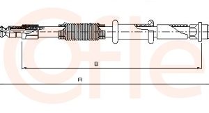 Cablu frana de parcare FIAT TIPO (160_) 1.1 (160.AA) benzina 56 cai COFLE 1651.21