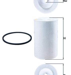 Filtru combustibil FIAT PANDA (141_) 650 benzina 30 cai MAHLE ORIGINAL KX 65D
