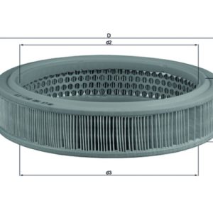 Filtru aer FIAT PANDA Caseta/ Hatchback (141_) 750 benzina 34 cai MAHLE ORIGINAL LX 160