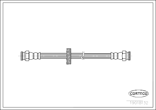 Furtun frana FIAT TIPO (160_) 1.1 (160.AA) benzina 56 cai CORTECO 19018132