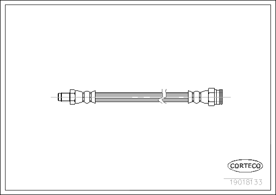 Furtun frana FIAT TIPO (160_) 1.1 (160.AA) benzina 56 cai CORTECO 19018133