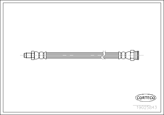 Furtun frana FIAT PANDA (141_) 1000 4x4 benzina 44 cai CORTECO 19025843