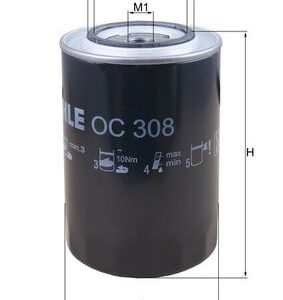 Filtru ulei FIAT 500 Serie 500 diesel 50 cai KNECHT OC 308