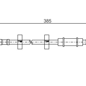 Furtun frana FIAT PANDA Caseta/ Hatchback (141_) 1.1 4x4 benzina 54 cai BOSCH 1 987 476 460