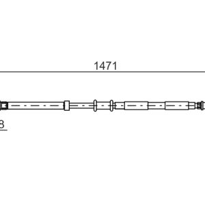 Cablu frana de parcare FIAT PANDA Caseta/ Hatchback (169_) 1.2 4x4 benzina 60 cai BOSCH 1 987 477 970