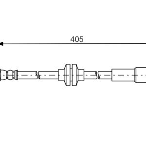 Furtun frana FIAT DOBLO Cargo (263_) 1.3 D Multijet (263WXU1A, 263ZXU1A, 263WYB1A, 263ZYB1A) diesel 95 cai BOSCH 1 987 481 671
