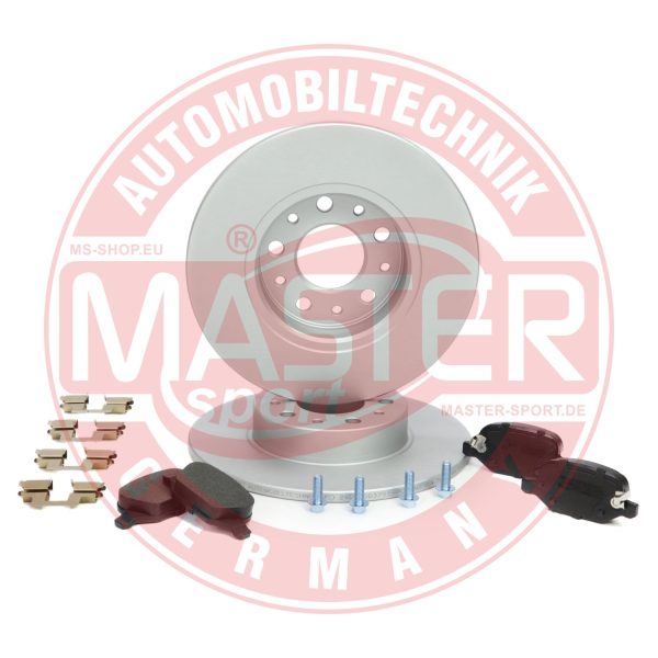 Set frana frana disc FIAT 500L (351_, 352_) 0.9 Natural Power (199LYC1B) Benzina/Gaz metan (GNC) 80 cai MASTERSPORT GERMANY 201003780