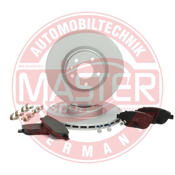Set frana frana disc FIAT 500L (351_, 352_) 0.9 Natural Power (199LYC1B) Benzina/Gaz metan (GNC) 80 cai MASTERSPORT GERMANY 202202860