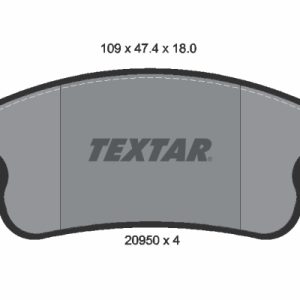 Placute frana FIAT PANDA Caseta/ Hatchback (141_) 1.1 4x4 benzina 54 cai TEXTAR 2095005