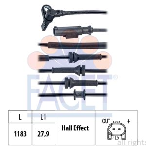 Senzor turatie roata FIAT PANDA (312_, 319_) 1.3 D Multijet 4x4 (312PXS2A) diesel 80 cai FACET 21.0166