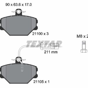 Placute frana FIAT TIPO (160_) 1.1 (160.AA) benzina 56 cai TEXTAR 2110005