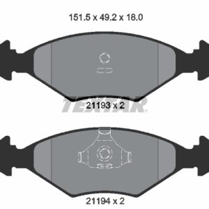 Placute frana FIAT FIORINO Autoutilitara/limuzina spatioasa (146_) 60 1.1 benzina 54 cai TEXTAR 2119301