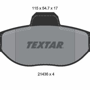 Placute frana FIAT PANDA (169_) 1.1 (169.AXA1A) benzina 54 cai TEXTAR 2143602
