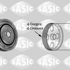Fulie curea arbore cotit FIAT PANDA Caseta/ Hatchback (169_) 1.2 4x4 benzina 60 cai SASIC 2156050