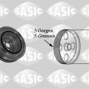 Fulie curea arbore cotit FIAT 500 (312_) 1.2 (312AXA1A) benzina 69 cai SASIC 2156052