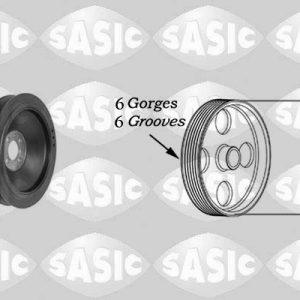 Fulie curea arbore cotit FIAT 500X (334_) 1.6 D Multijet (334.AXV1B) diesel 130 cai SASIC 2156079