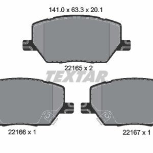 Placute frana FIAT 500X (334_) 1.0 (334.AXN1B) benzina 114 cai TEXTAR 2216501