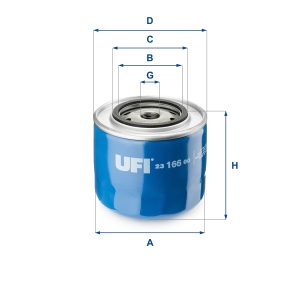 Filtru ulei FIAT TIPO (160_) 1.7 D (160.AG) diesel 58 cai UFI 23.166.00