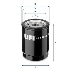Filtru ulei FIAT FIORINO (127_) 1050 benzina 50 cai UFI 23.175.00