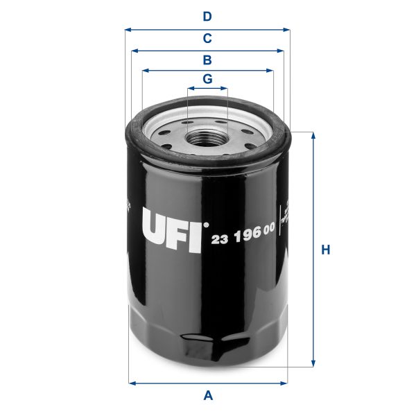 Filtru ulei FIAT TIPO (160_) 1.1 (160.AA) benzina 56 cai UFI 23.196.00