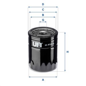 Filtru ulei FIAT FIORINO Autoutilitara/limuzina spatioasa (146_) 1.7 TD diesel 63 cai UFI 23.414.00