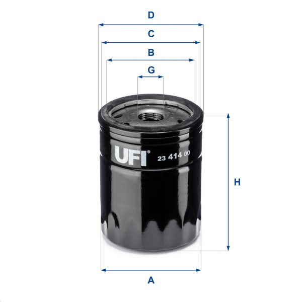 Filtru ulei FIAT FIORINO Autoutilitara/limuzina spatioasa (146_) 1.7 TD diesel 63 cai UFI 23.414.00