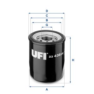 Filtru ulei FIAT TIPO combi (356_, 357_) 1.4 (356WXA1B) benzina 95 cai UFI 23.438.00