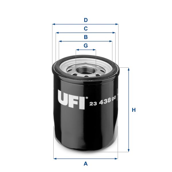 Filtru ulei FIAT TIPO combi (356_, 357_) 1.4 (356WXA1B) benzina 95 cai UFI 23.438.00
